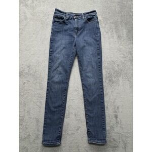 Levis 721 High Rise Skinny Jeans Womens 29 Blue Denim‎ Stretch Slim Fit Pants